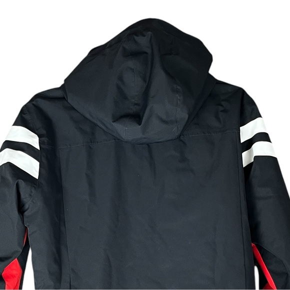 New Rossignol Insulated Ski Jacket Teen XL Black Red Luxe Performance - Picture 10 of 16